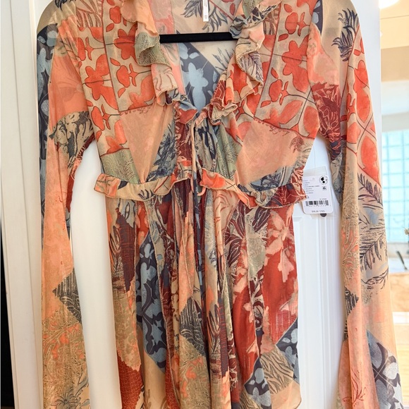 NWT Free People Wildest Dreams Tunic in Patchwork Combo Size XS - Picture 6 of 8